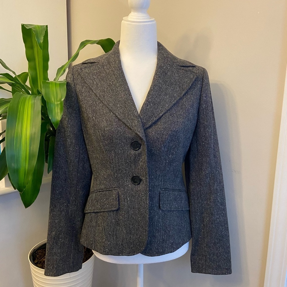 Ann Taylor Charcoal Wool Blazer - Size 2